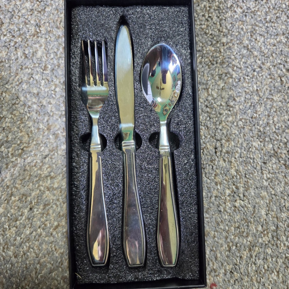 BunMo Weighted Silverware 3pc Dinner Set 304 Stainless Steel 7oz Heavy‎ Utensils